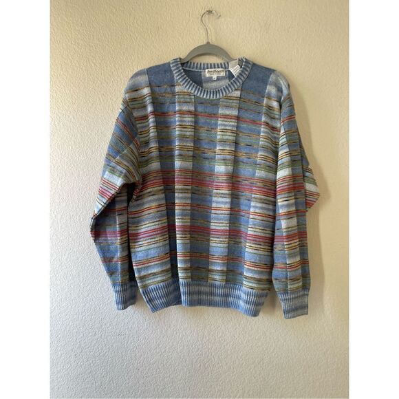 Vintage mens norm‎ Thompson textured sweater size medium - Picture 2 of 5